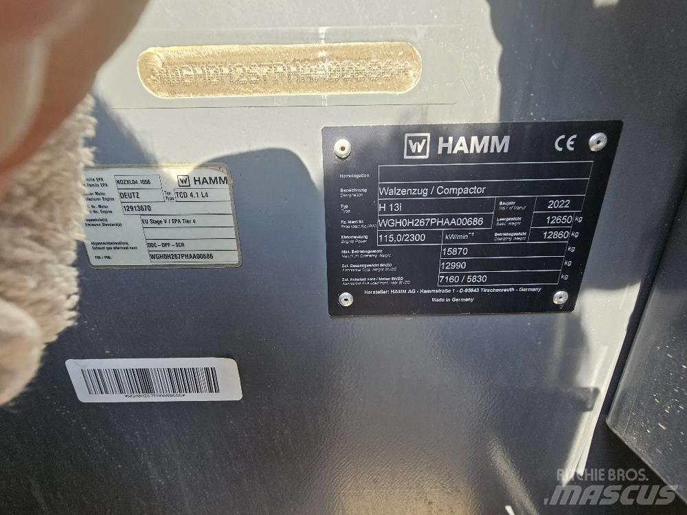 Hamm H13 i 싱글 드럼 롤러