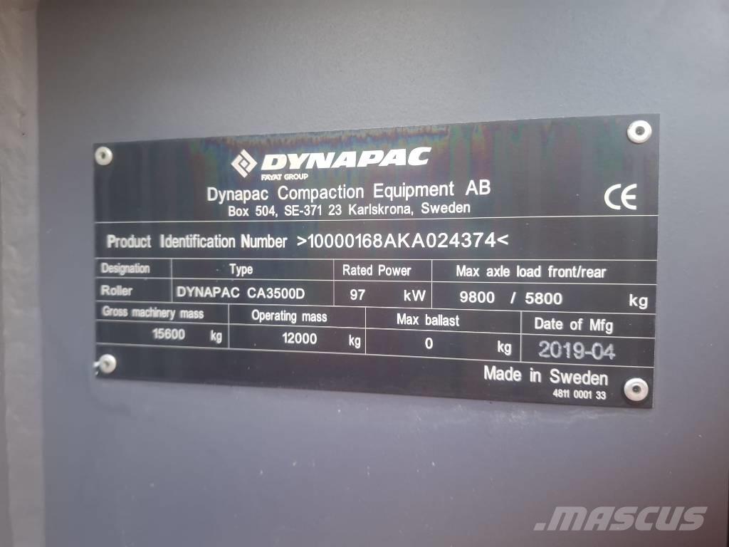 Dynapac CA 3500 D 싱글 드럼 롤러