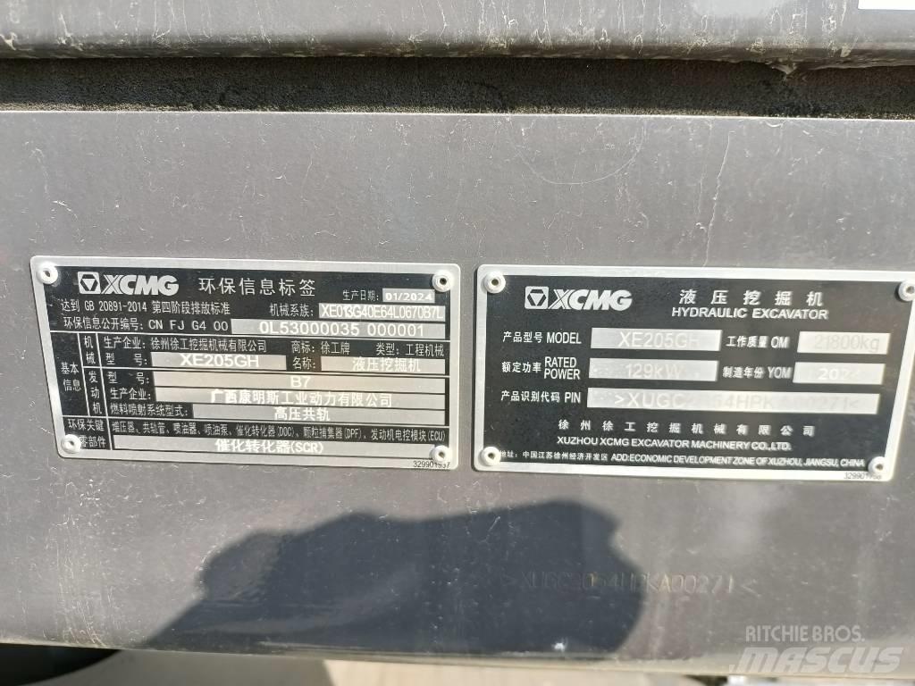 XCMG XE205GH 대형 굴삭기 29톤 이상