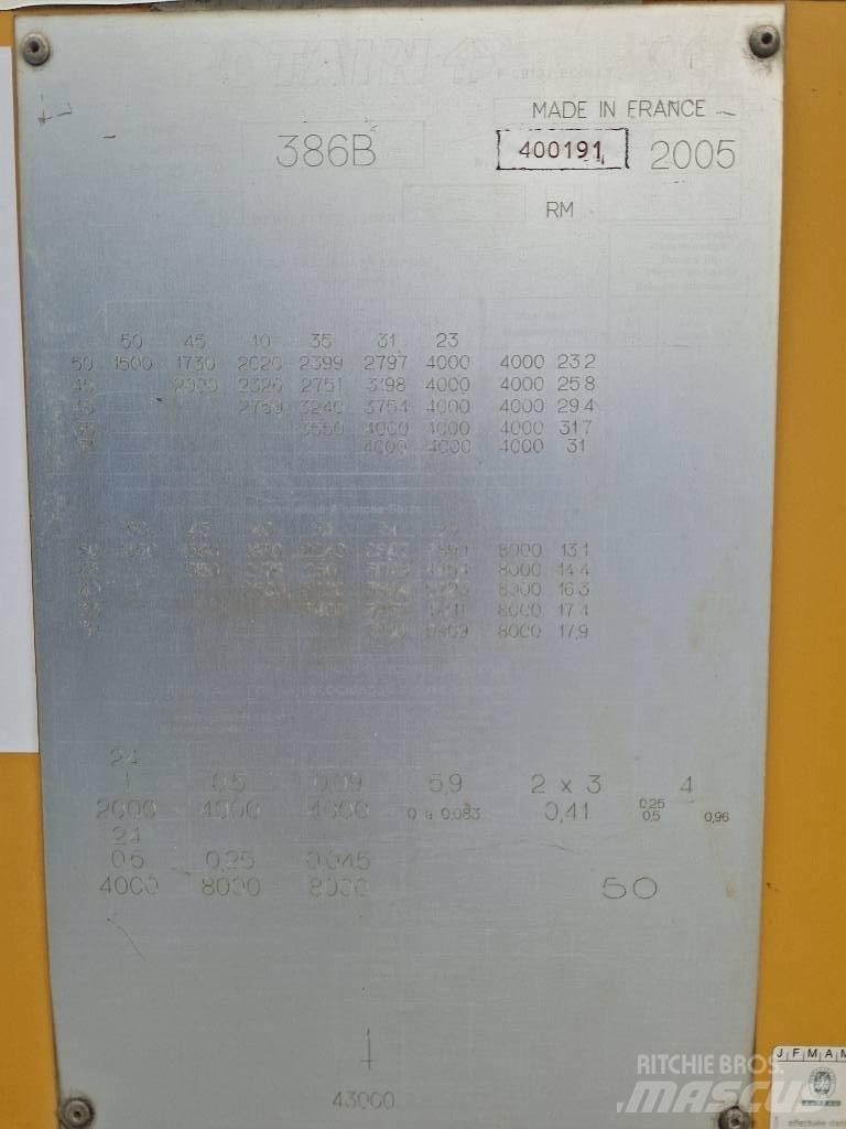 Potain 386B 자동 크레인
