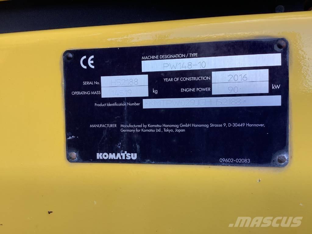 Komatsu PW148-10  휠 굴삭기