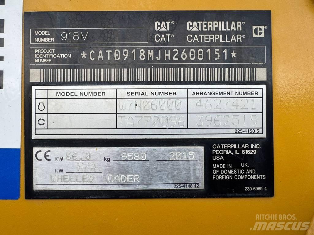 CAT 918 M  휠로우더
