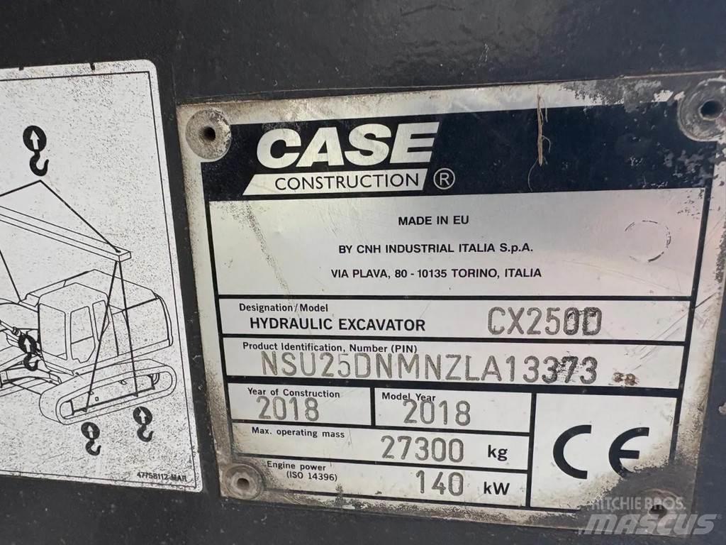 CASE CX250D 대형 굴삭기 29톤 이상