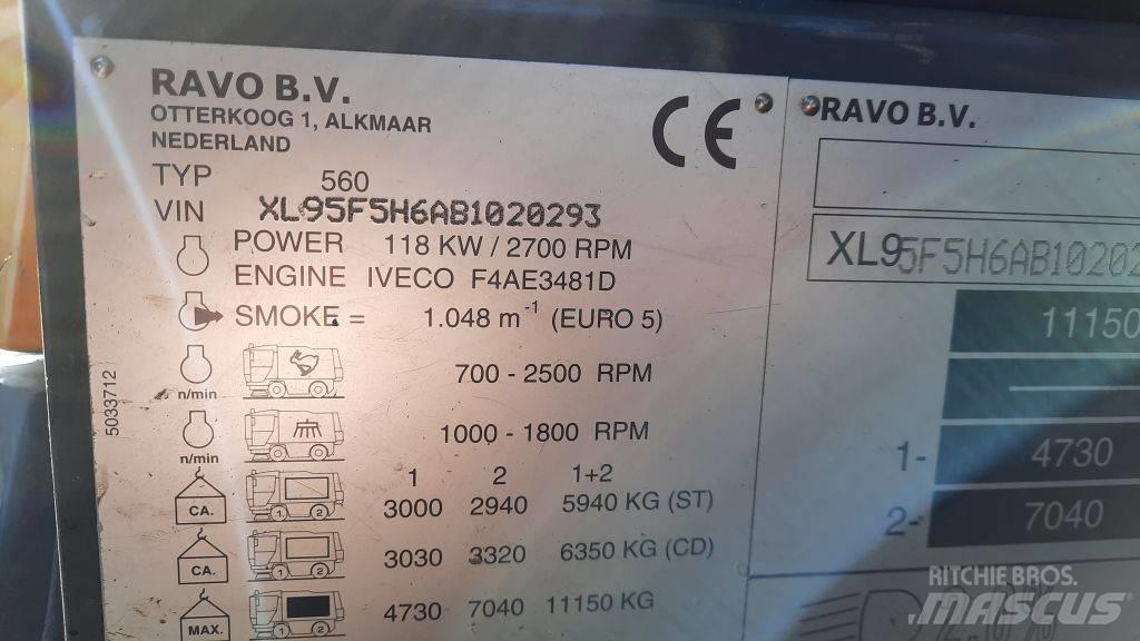 Ravo 580STH 도로 청소차