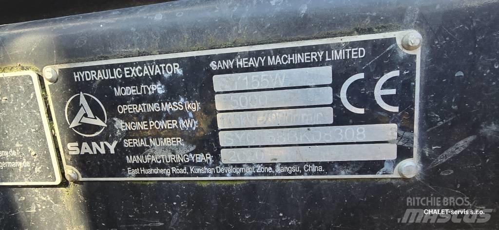 Sany SY 155 W  휠 굴삭기