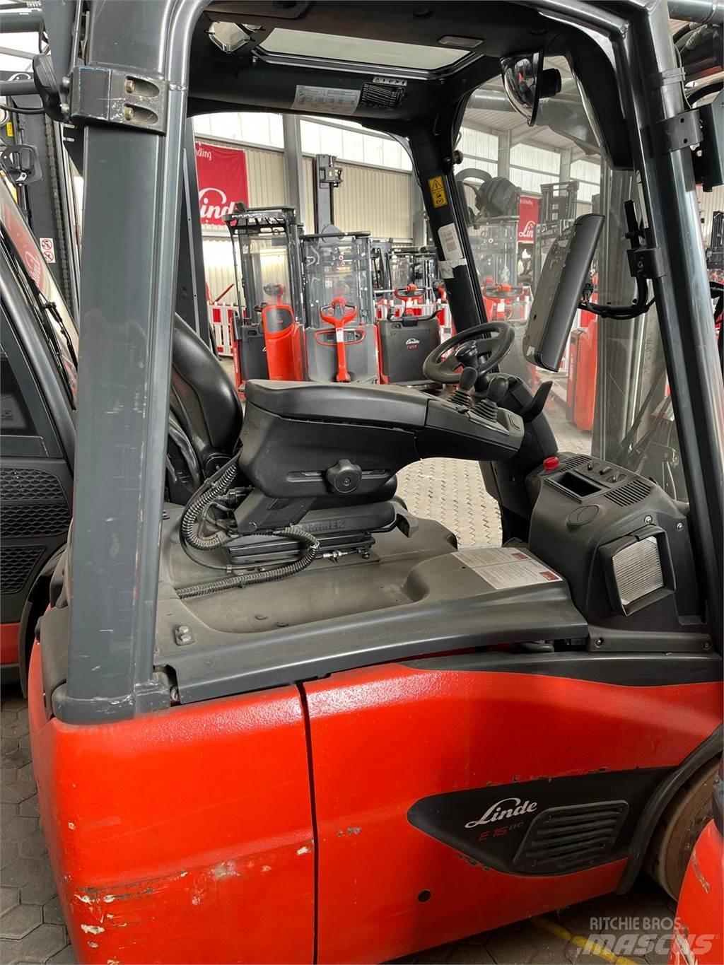 Linde E16C 전동 지게차