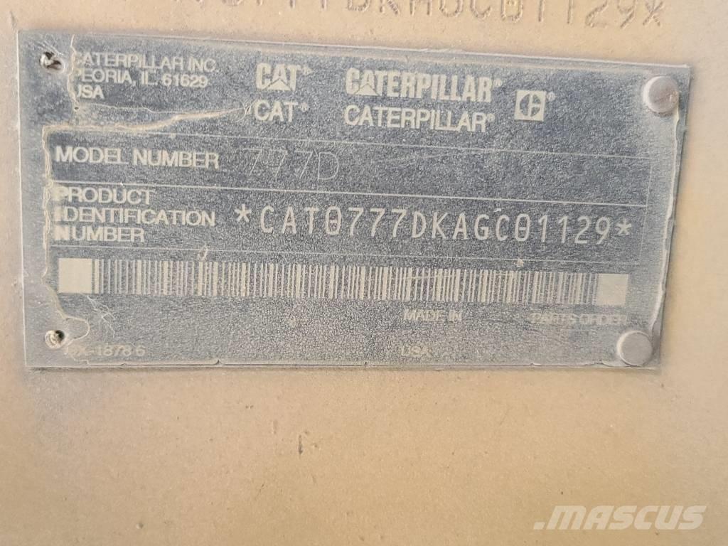 CAT 777 D 연결식 홀러