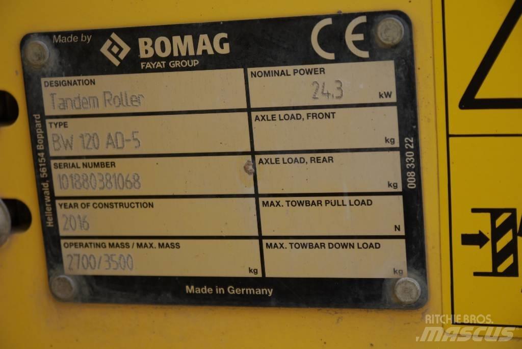 Bomag BW 120 AD-5 트윈 드럼 롤러