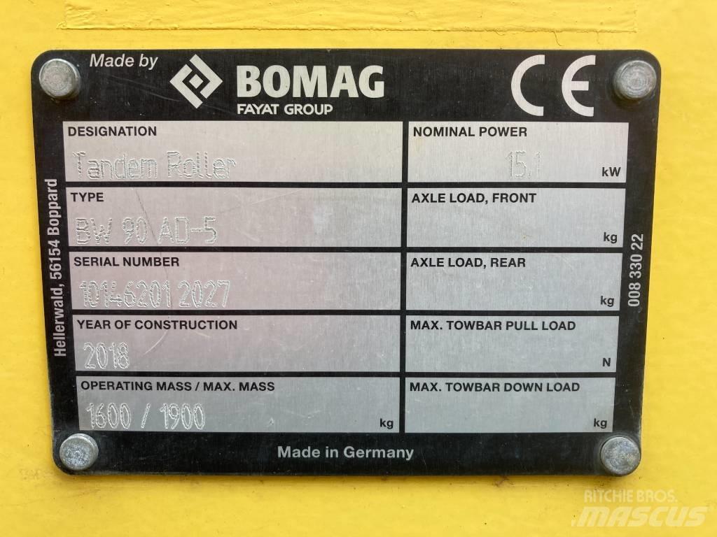 Bomag BW 90 AD-5 트윈 드럼 롤러