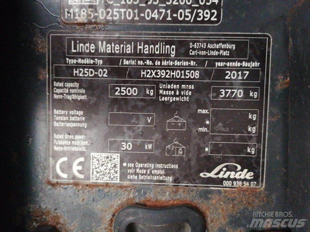 Linde H25D-02 디젤 지게차