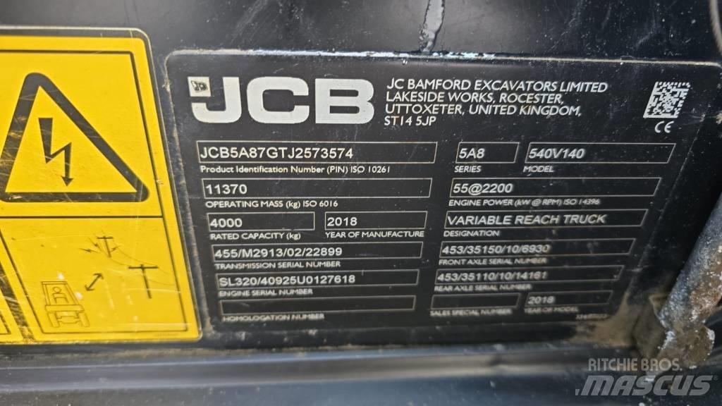 JCB 540-140 텔러 핸들러