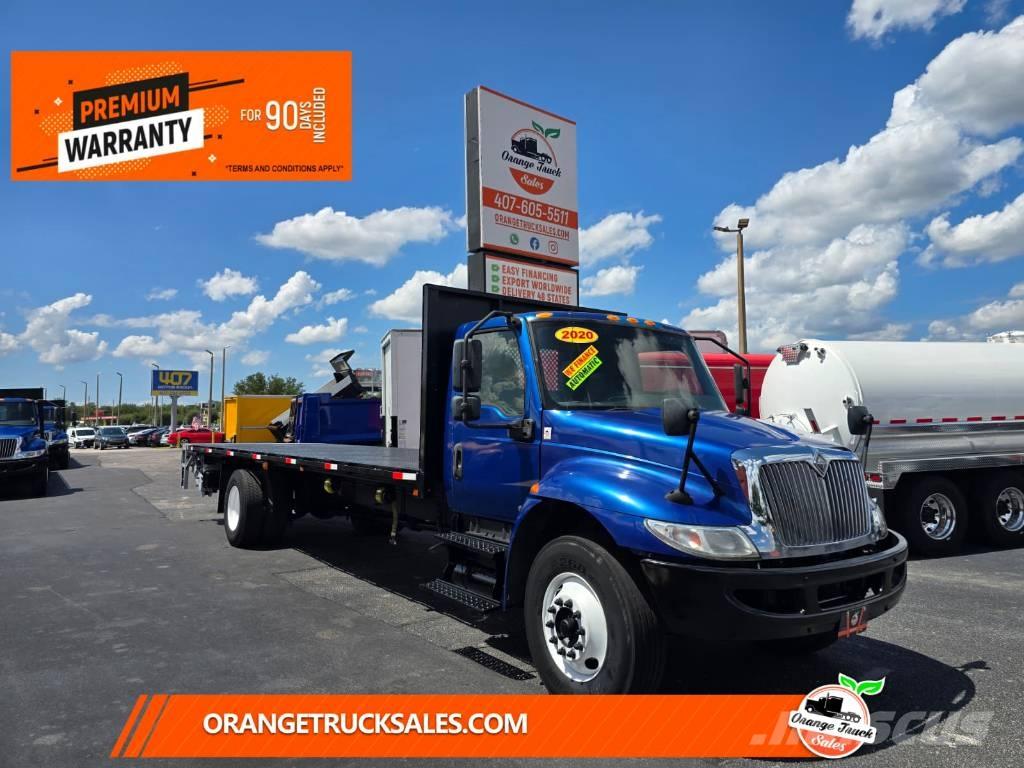 International MV607 플랫베드/드롭사이드 트럭