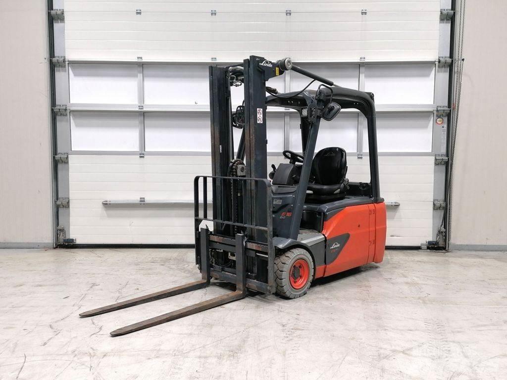 Linde E16L-02 전동 지게차