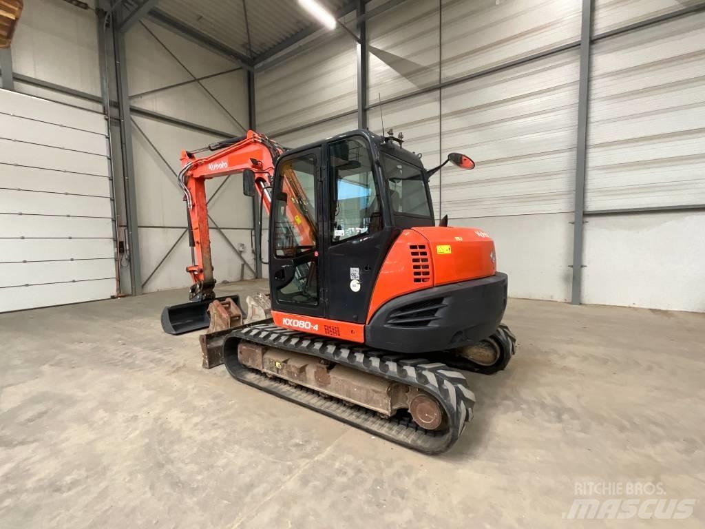 Kubota KX 080-4 중형굴삭기 7톤-28톤