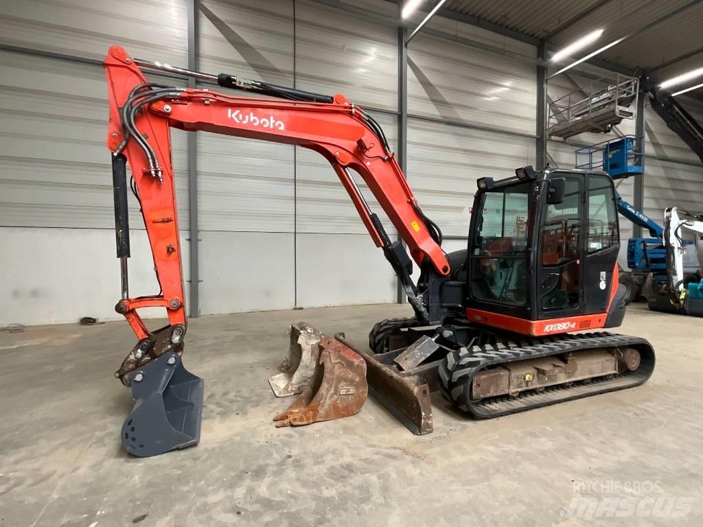 Kubota KX 080-4 중형굴삭기 7톤-28톤