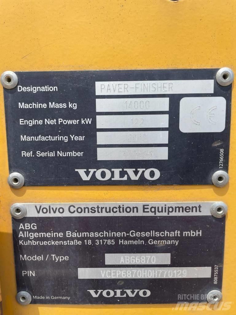 Volvo ABG 6870 아스팔트 포장장비