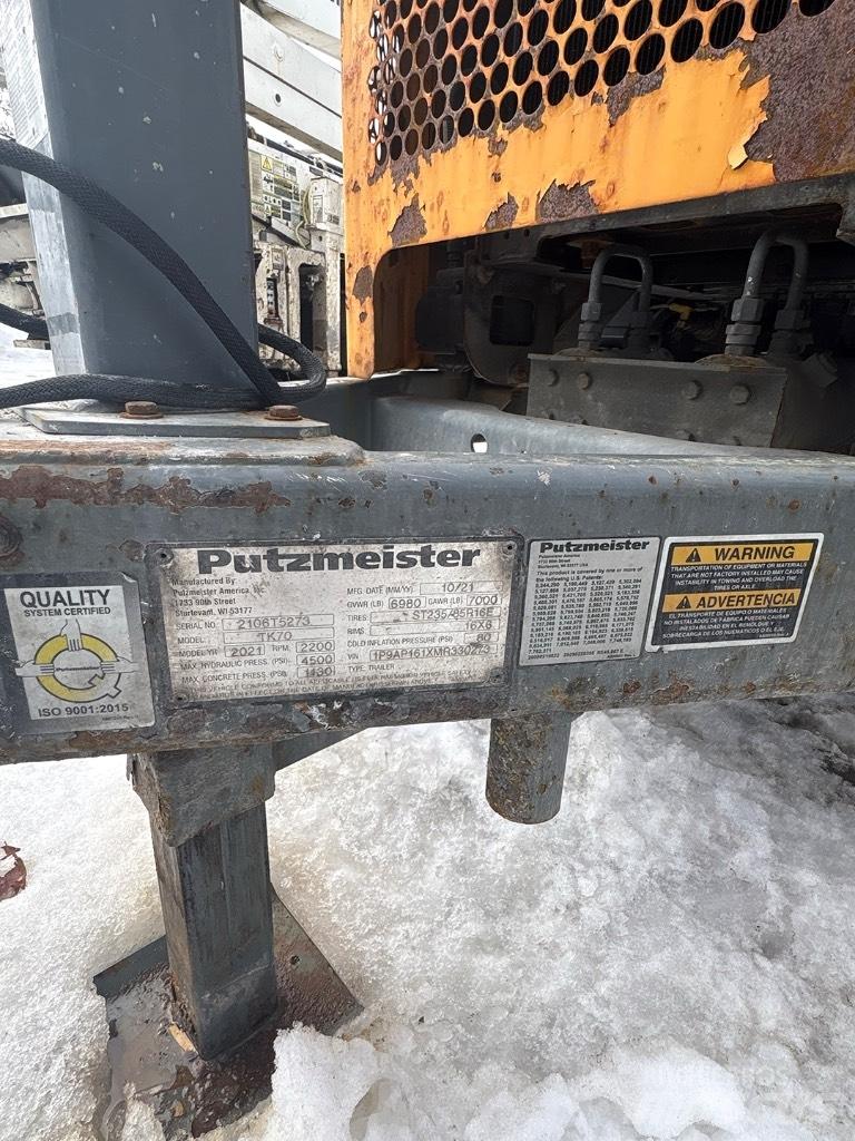 Putzmeister TK 70 콘크리트 펌프카