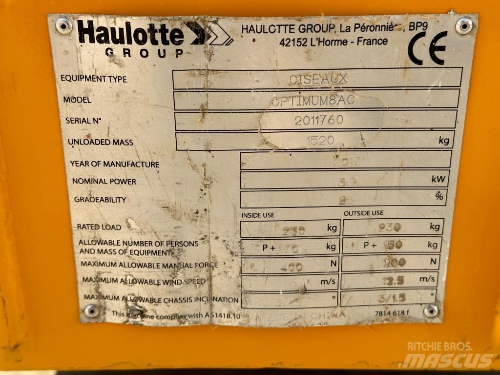 Haulotte OPTIMUM 8 가위형 리프트