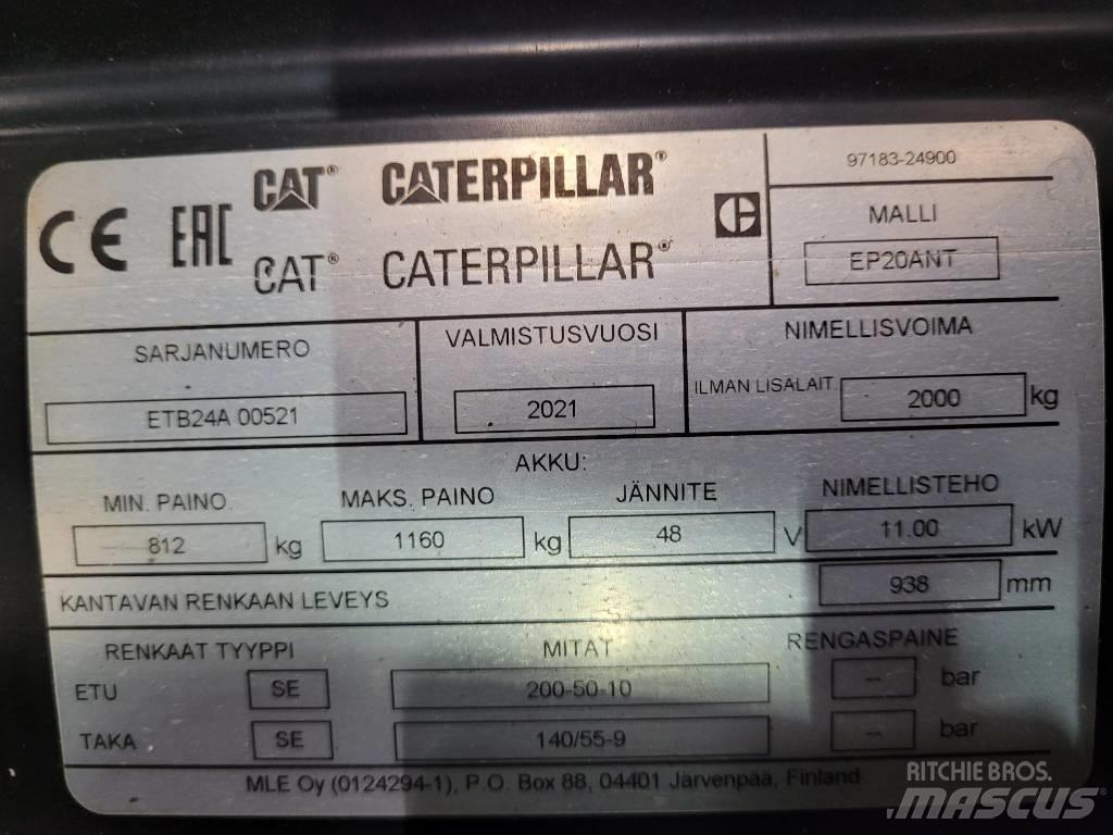CAT EP20 ANT 전동 지게차