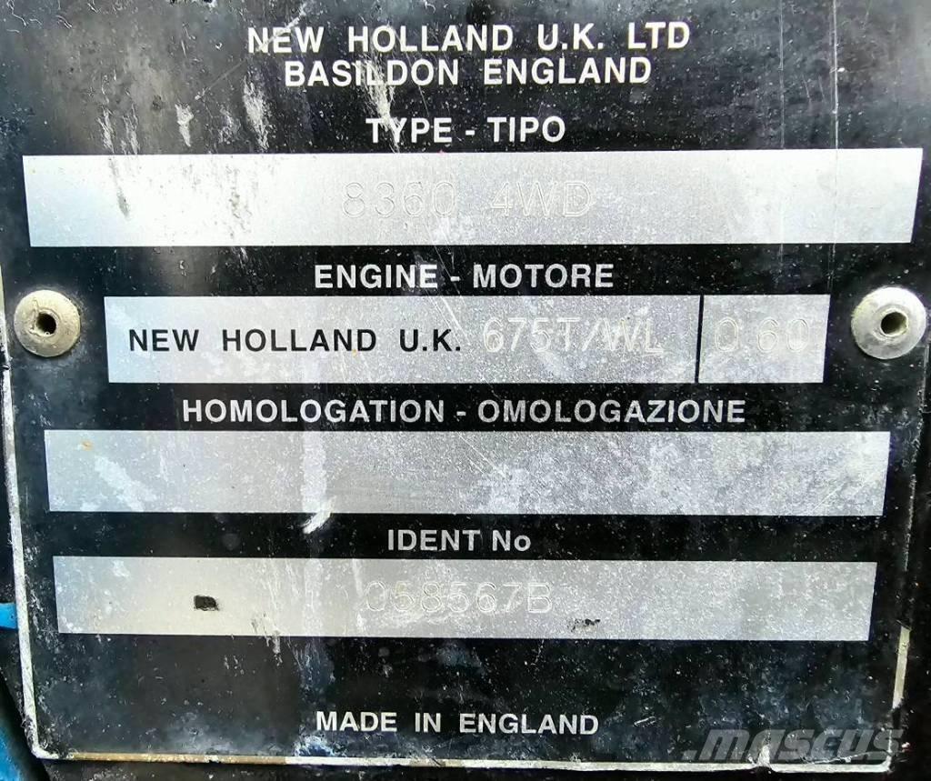 New Holland 8360 DT 트랙터