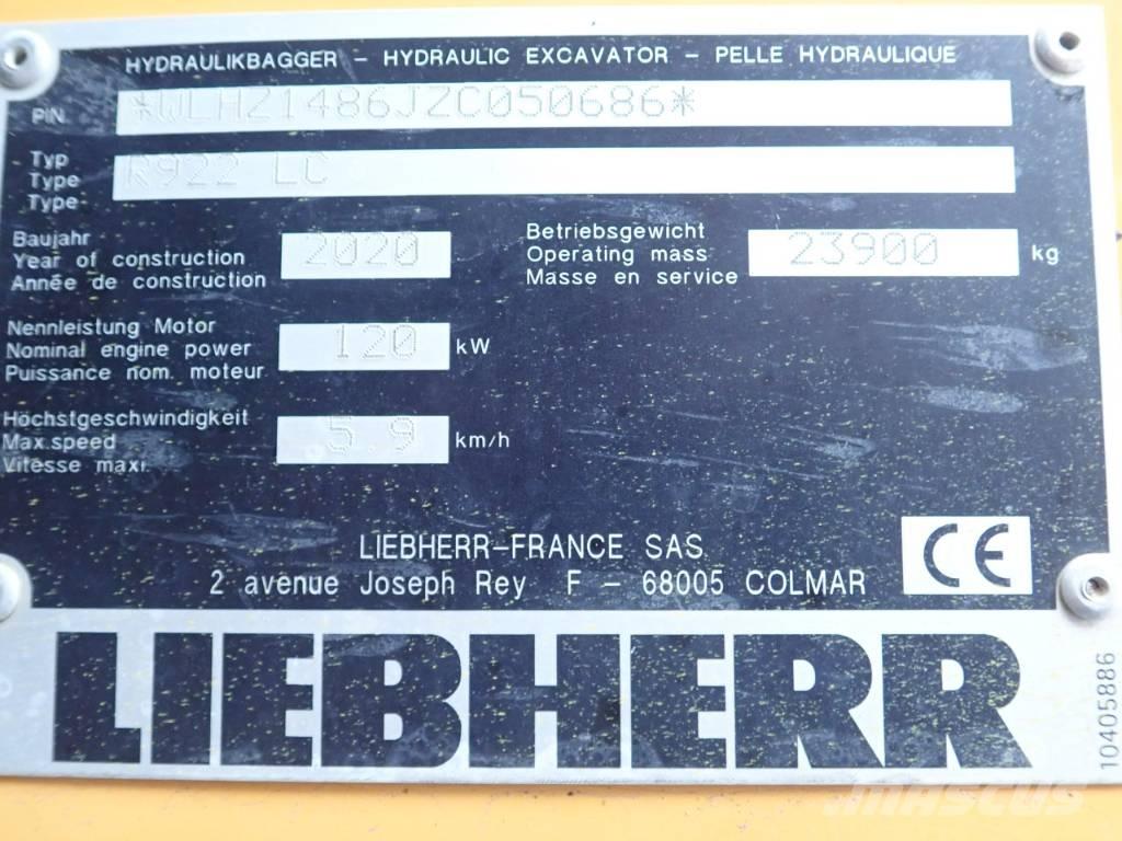 Liebherr R 922 LC 대형 굴삭기 29톤 이상