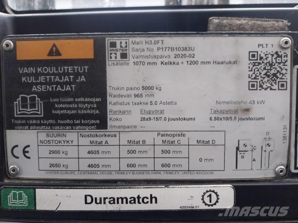 Hyster H 30 FT 디젤 지게차