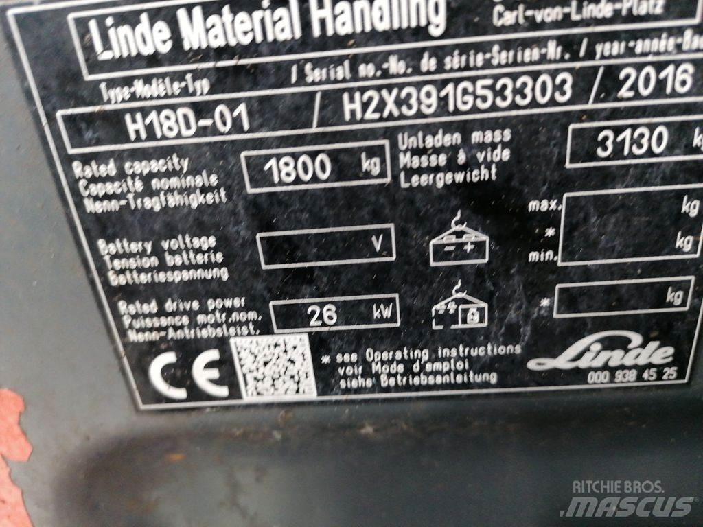 Linde H18D-02 디젤 지게차