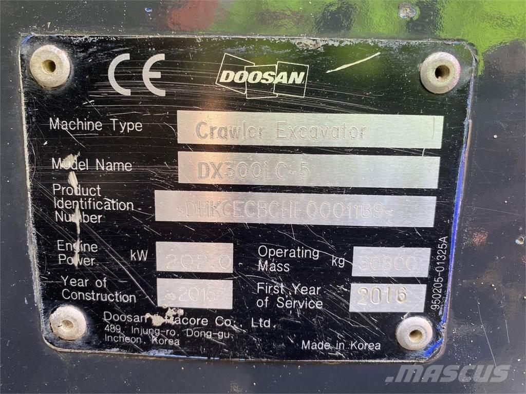 Doosan DX300LC-5 대형 굴삭기 29톤 이상