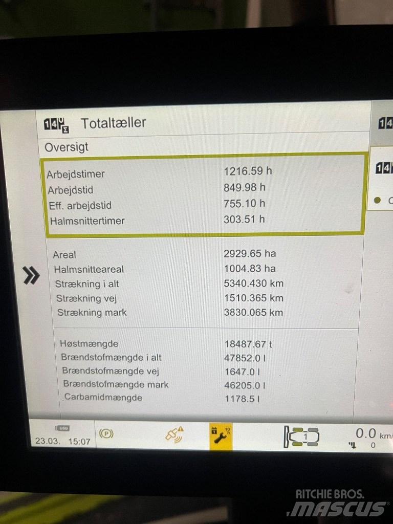 CLAAS Lexion 8700 콤바인 수확기
