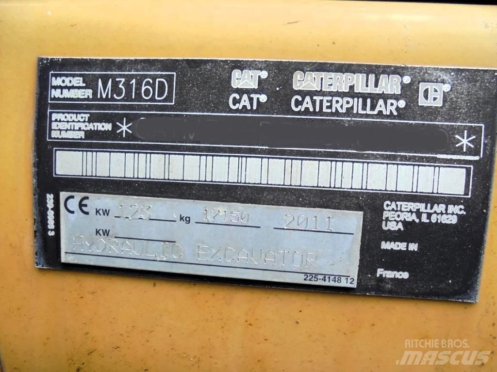 CAT M 316 D  휠 굴삭기