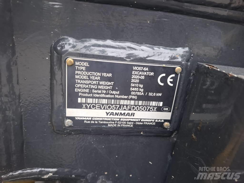 Yanmar Vio 57-6A 소형 굴삭기 7톤 미만