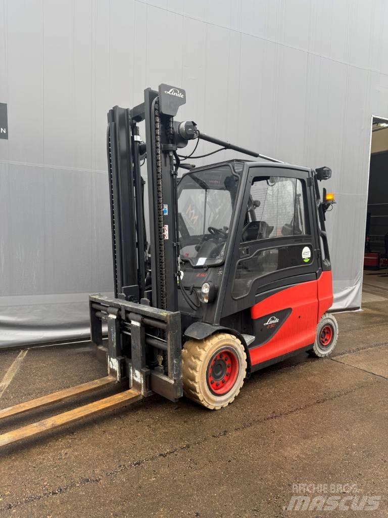 Linde E50HL-01 전동 지게차