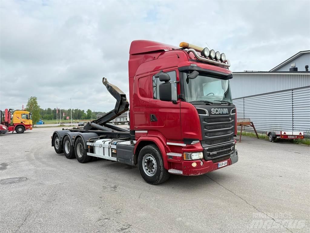 Scania R730 8x4 훅 리프트 트럭