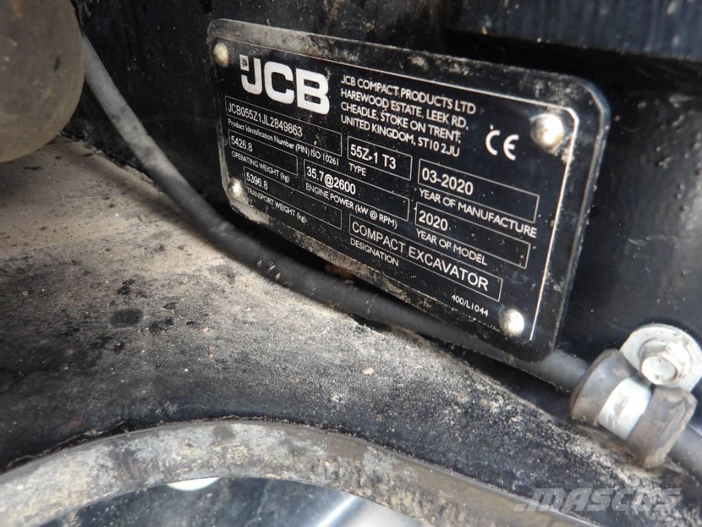 JCB 55Z-1 소형 굴삭기 7톤 미만