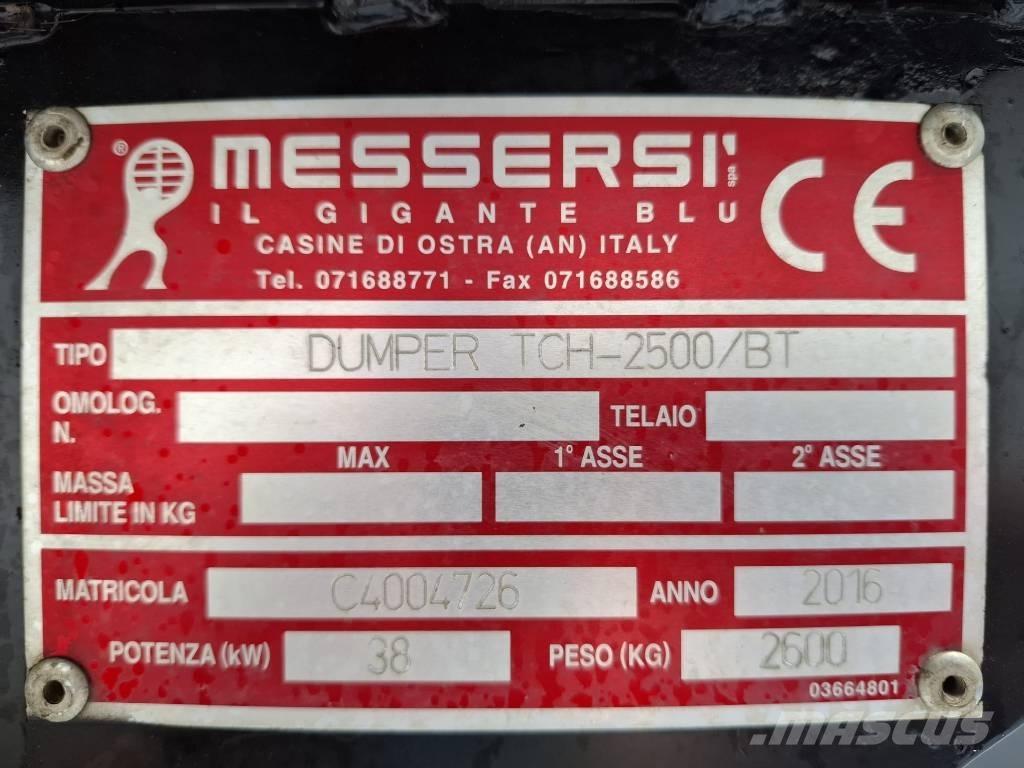 Messersi TCH 2500 BT  궤도식 덤프