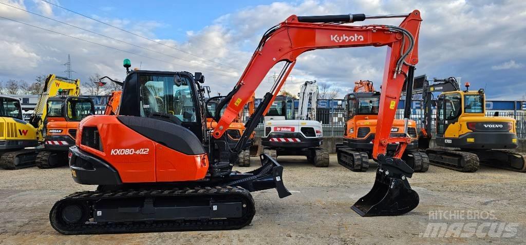 Kubota KX 080-4 중형굴삭기 7톤-28톤