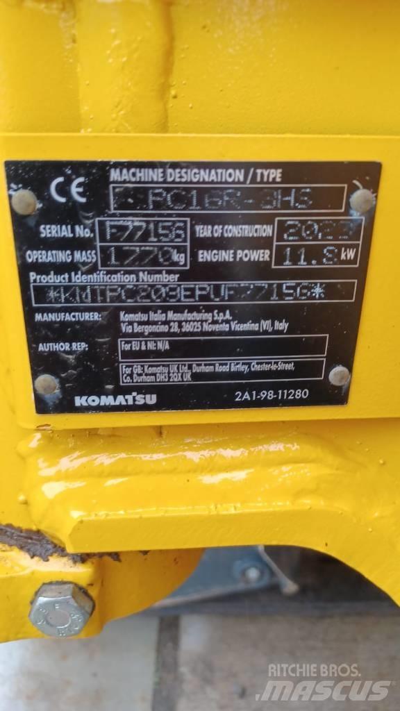 Komatsu PC16R-3HS 소형 굴삭기 7톤 미만