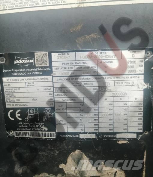 Doosan D 70 S-7 디젤 지게차