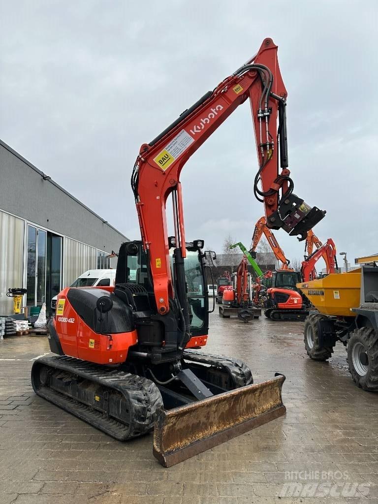 Kubota KX 080-4 중형굴삭기 7톤-28톤