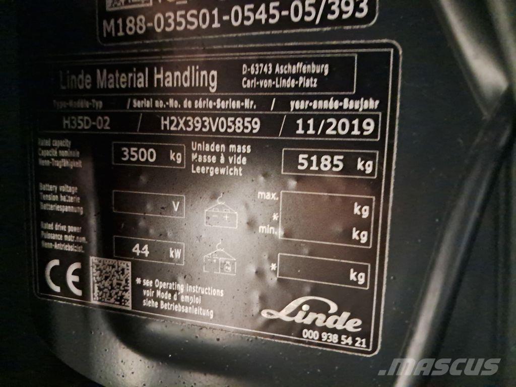 Linde H35D-02 디젤 지게차