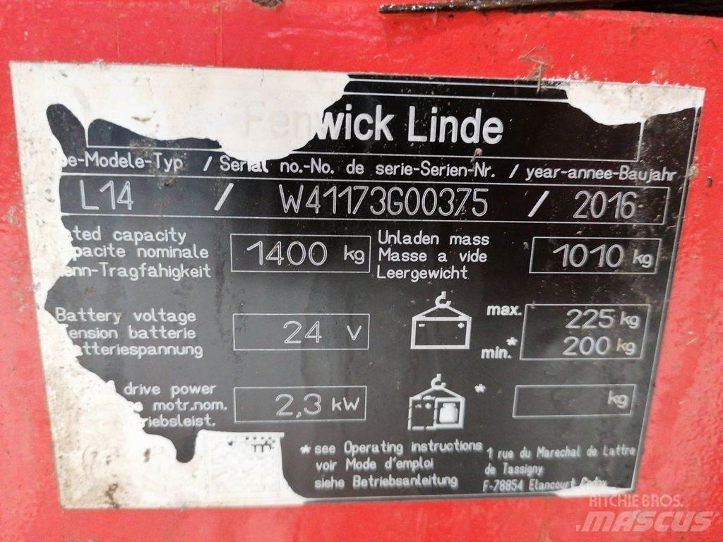 Linde L14 포크리프트