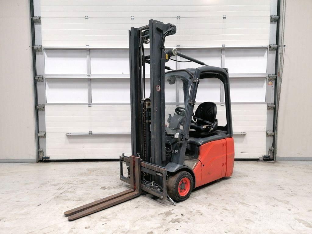 Linde E16C-00 전동 지게차