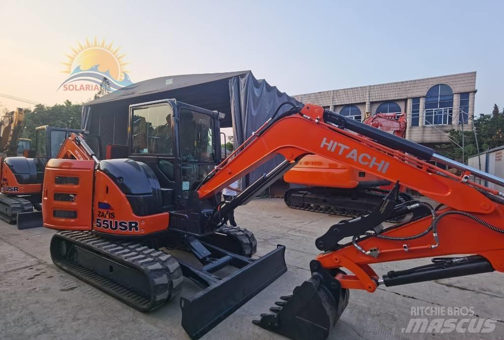 Hitachi zx55USR 소형 굴삭기 7톤 미만