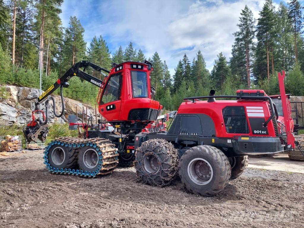Komatsu 901 XC 원목 하베스터