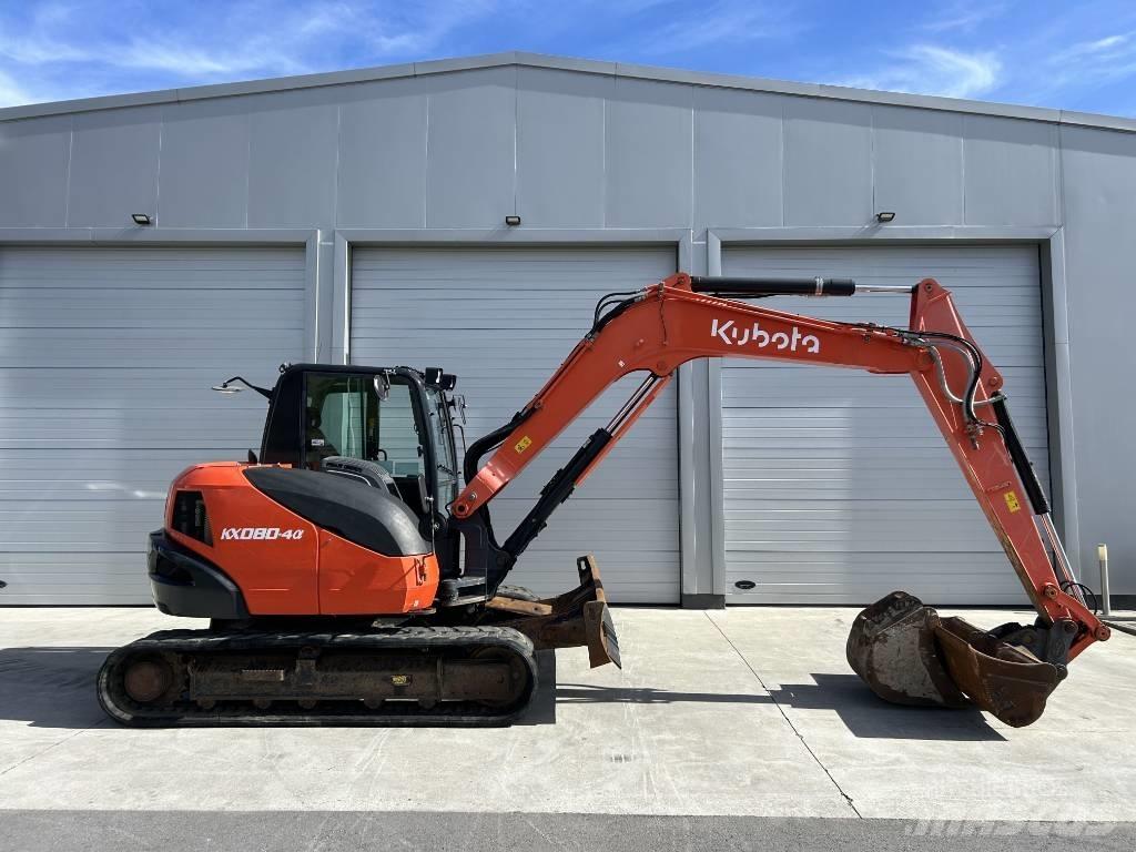 Kubota KX 080-4 중형굴삭기 7톤-28톤