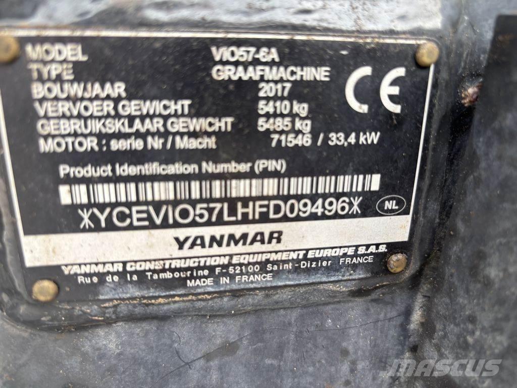 Yanmar YAN VIO57 소형 굴삭기 7톤 미만