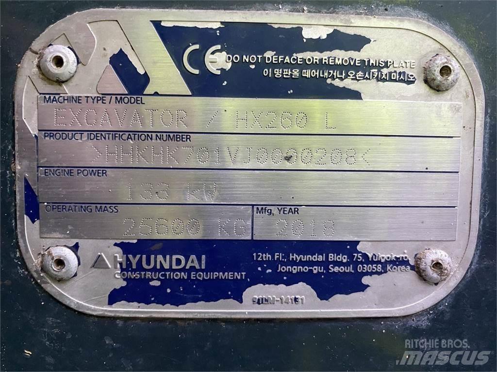 Hyundai HX260 대형 굴삭기 29톤 이상