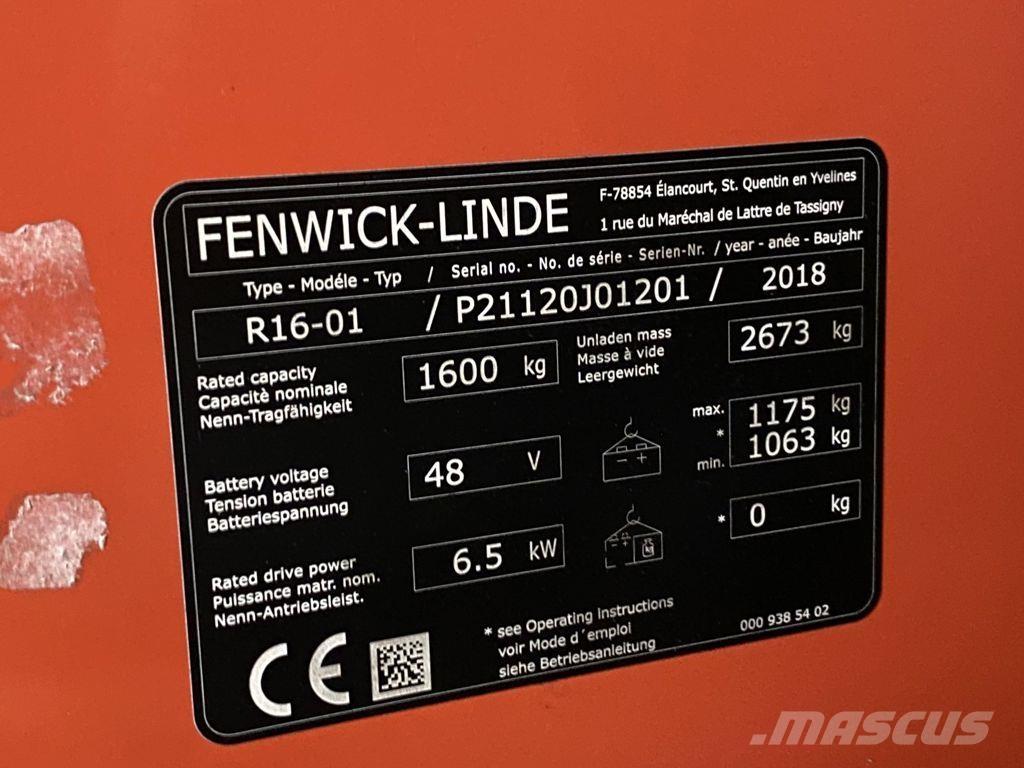 Linde R16-01 리치 트럭