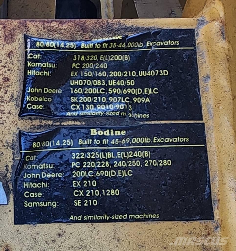  Bodine 200 콘크리트 부속품