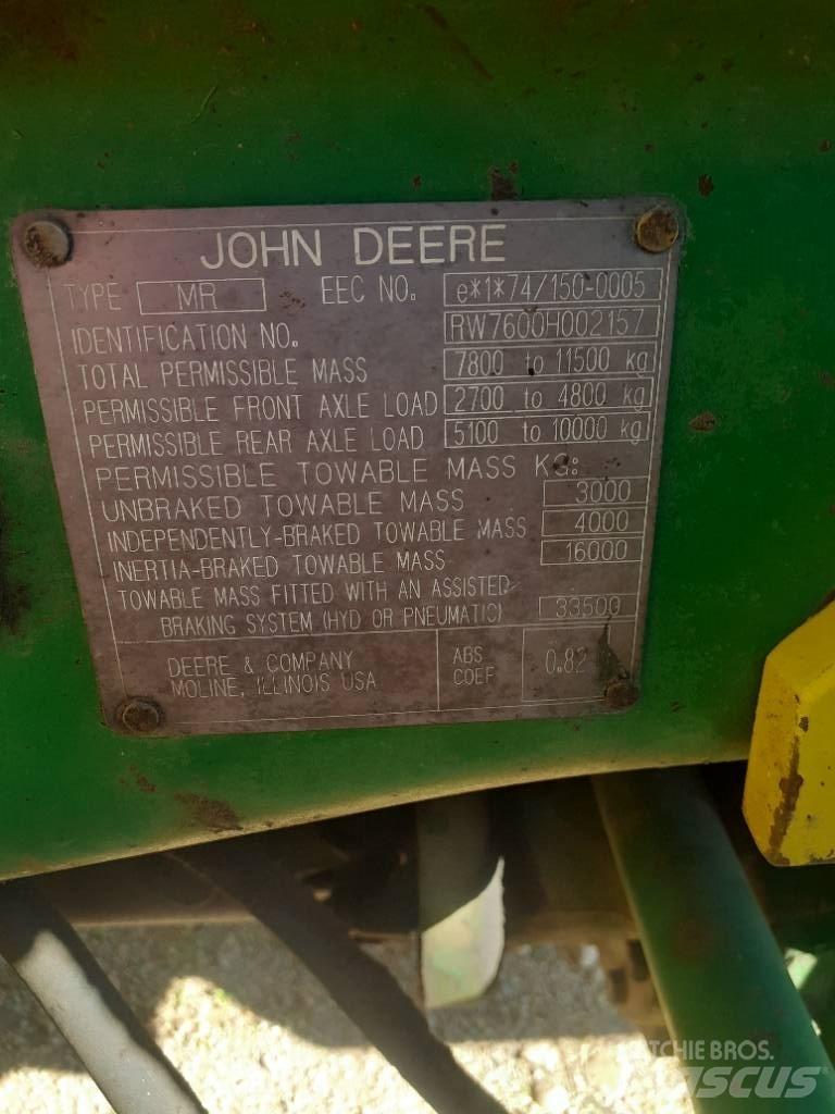 John Deere 7600 트랙터